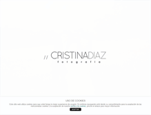 Tablet Screenshot of cristinadiazfotografia.com